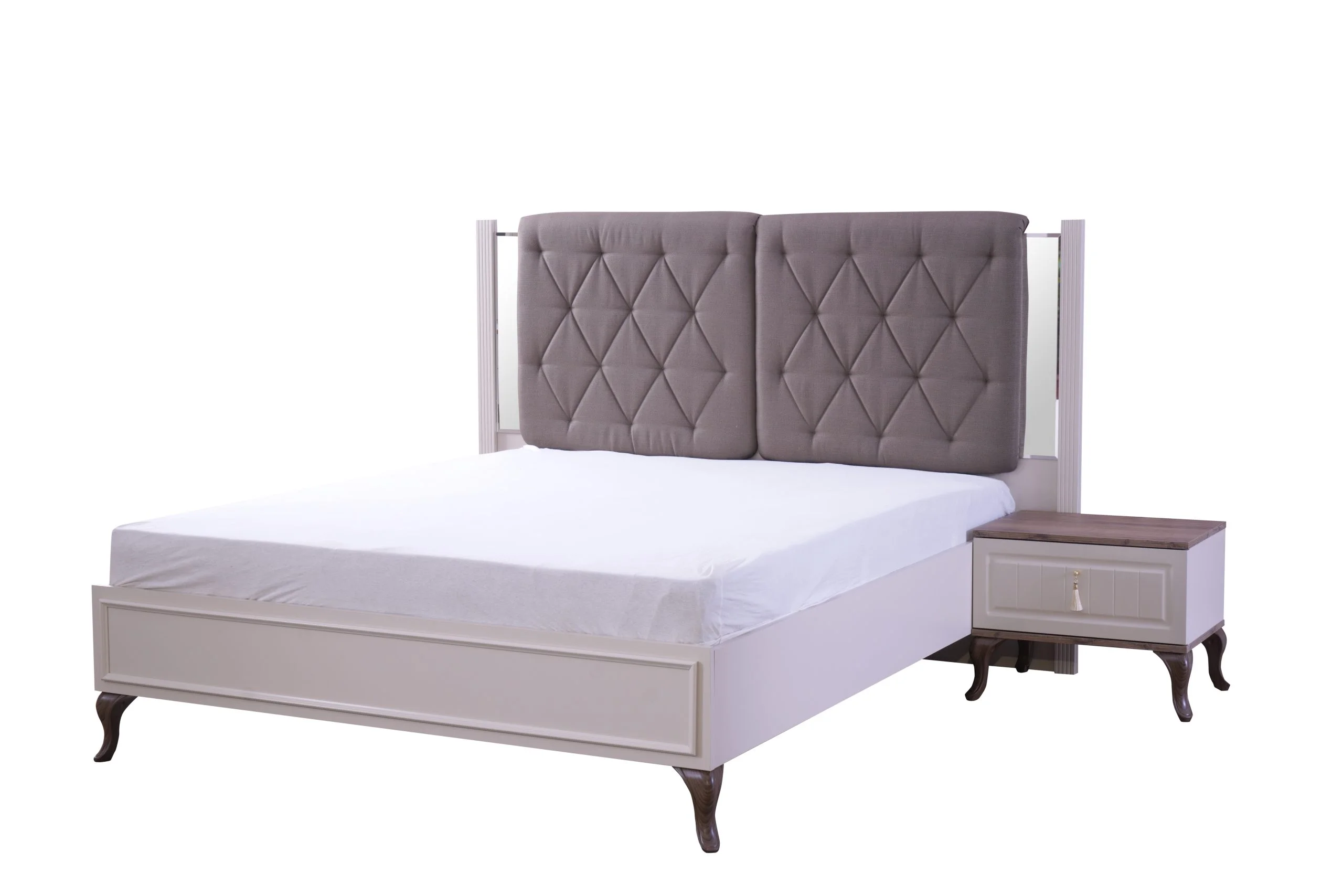 Elegant Bazalı Karyola Hitit Vizon 1600*2000