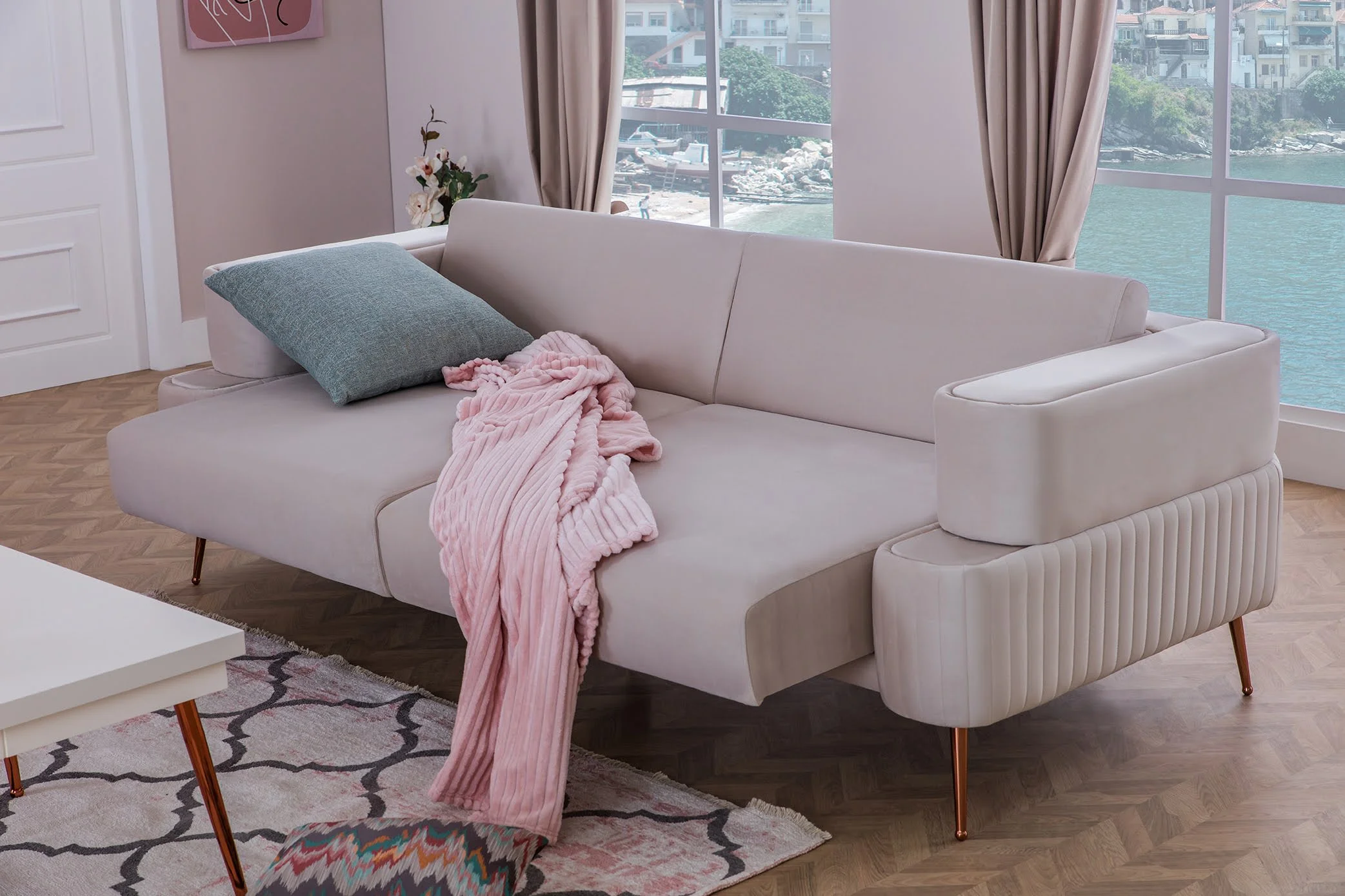 Olivia Koltuk Takımı Pembe