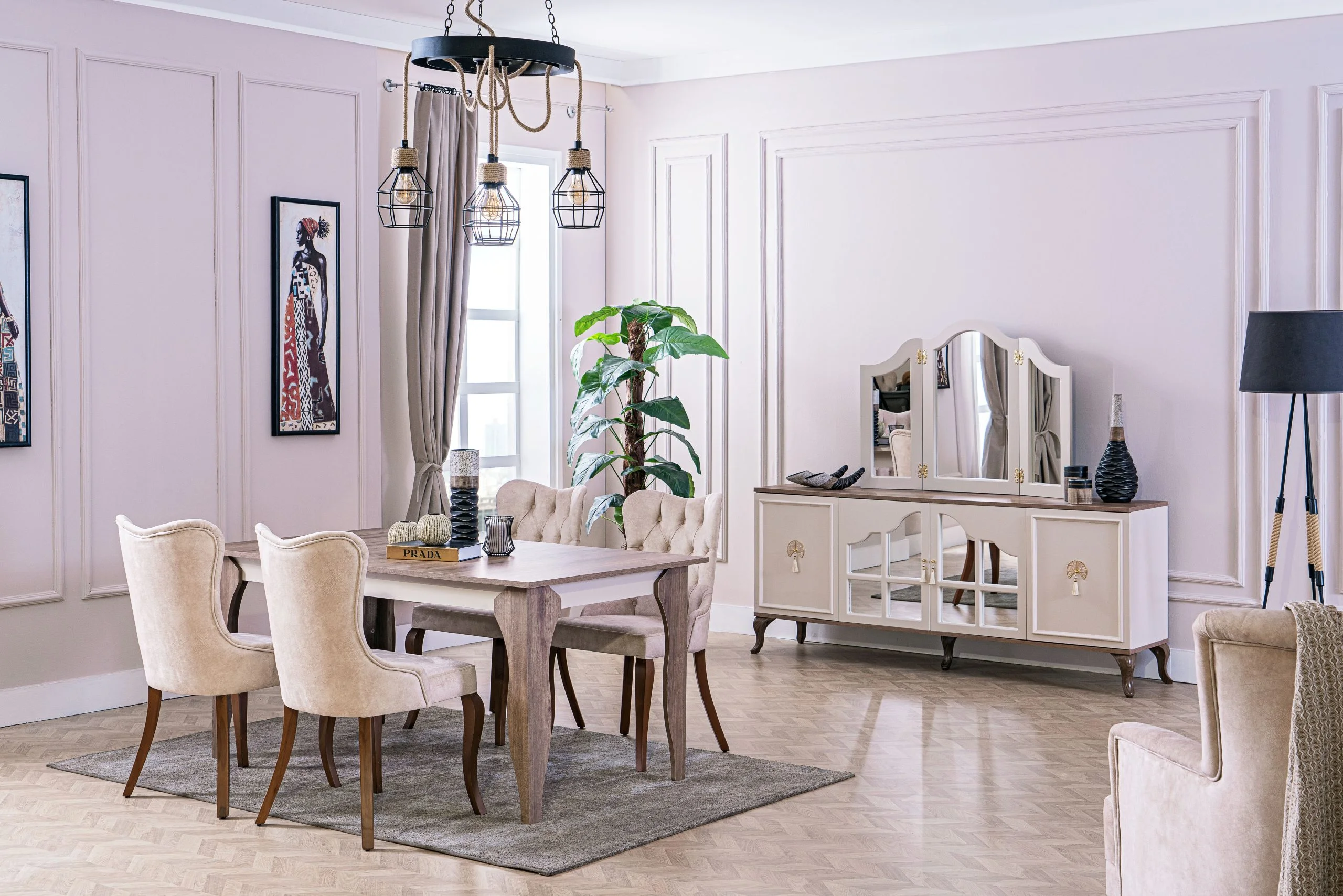 Elegant Yemek Odası Takımı Hitit Vizon